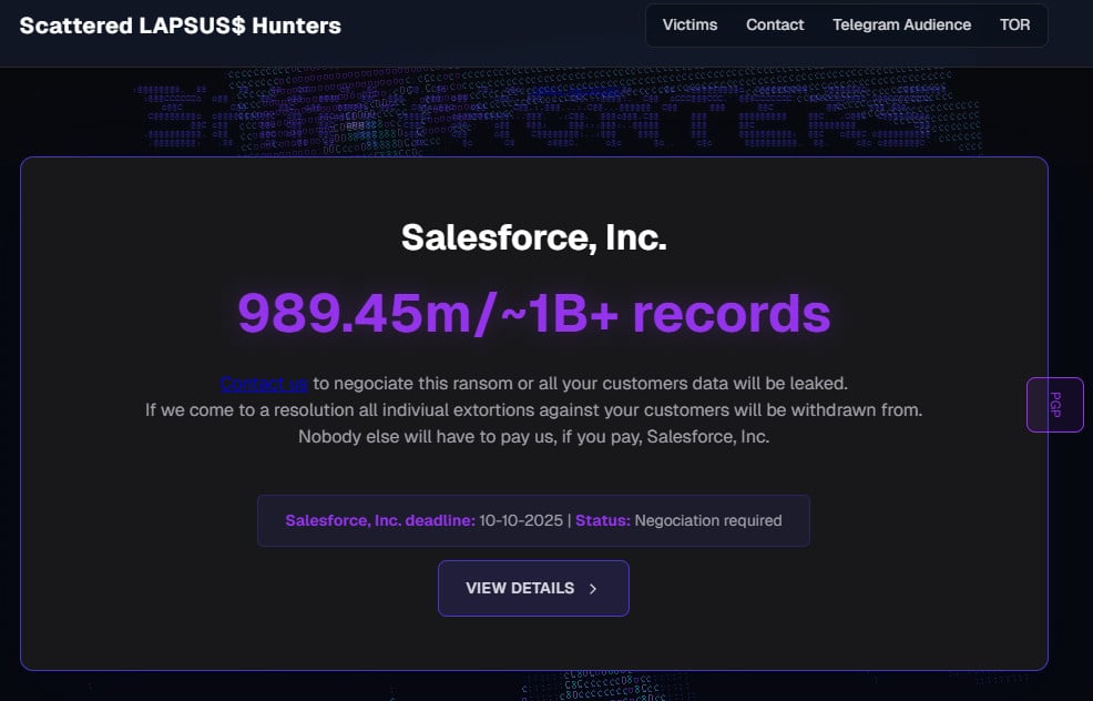 Охотники за разрозненными Lapsus$ использовали BreachfForums для кампании Salesforce